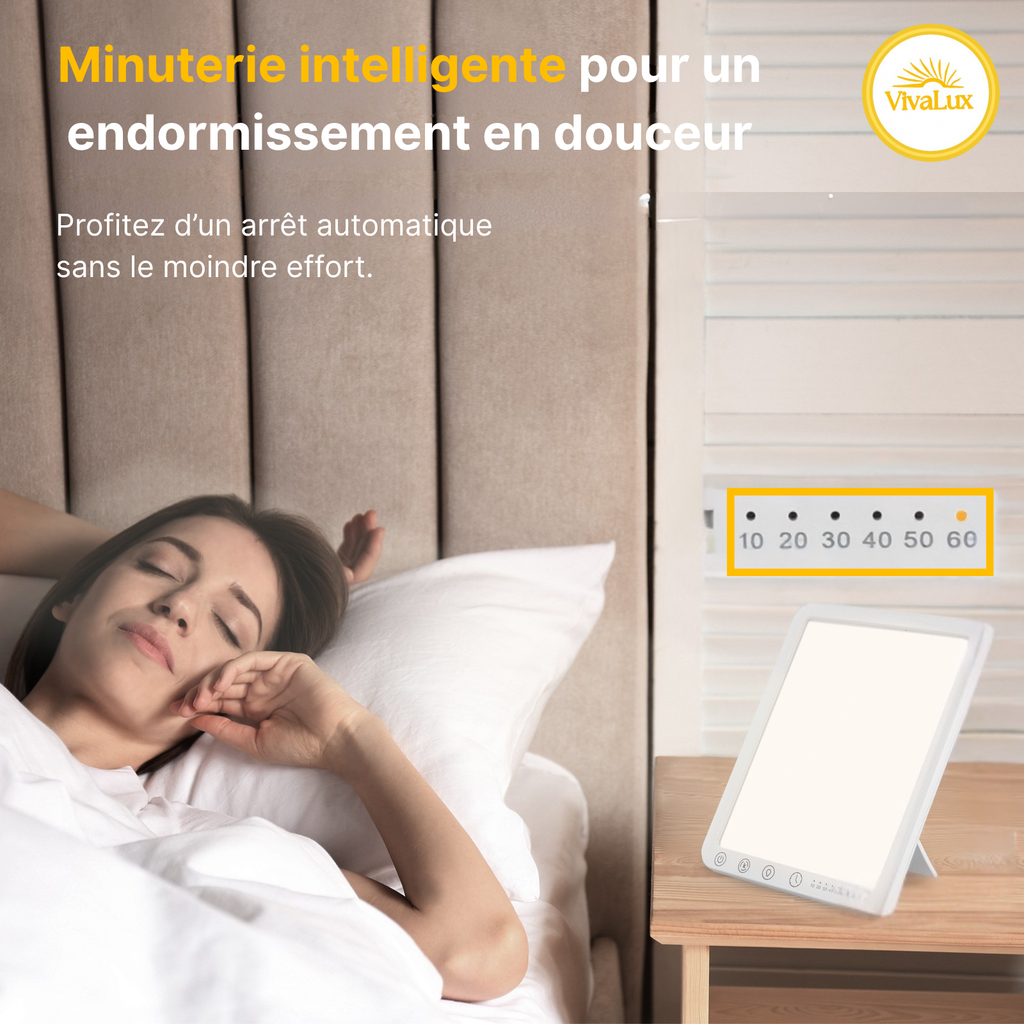 Lampe de Luminothérapie – 15 000 Lux de Lumière Naturelle pour Énergie et Bien-Être